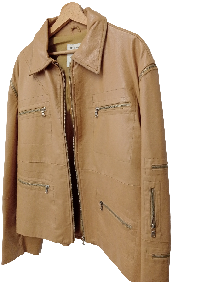 Giubbino in pelle vintage Conbipel 2 in 1