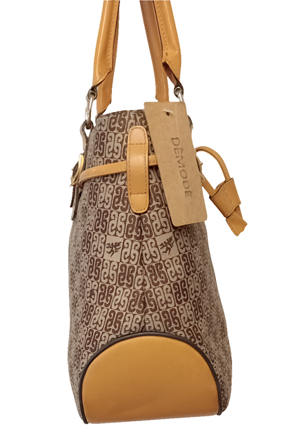 Borsa a spalla vintage in tela monogram Piero Guidi