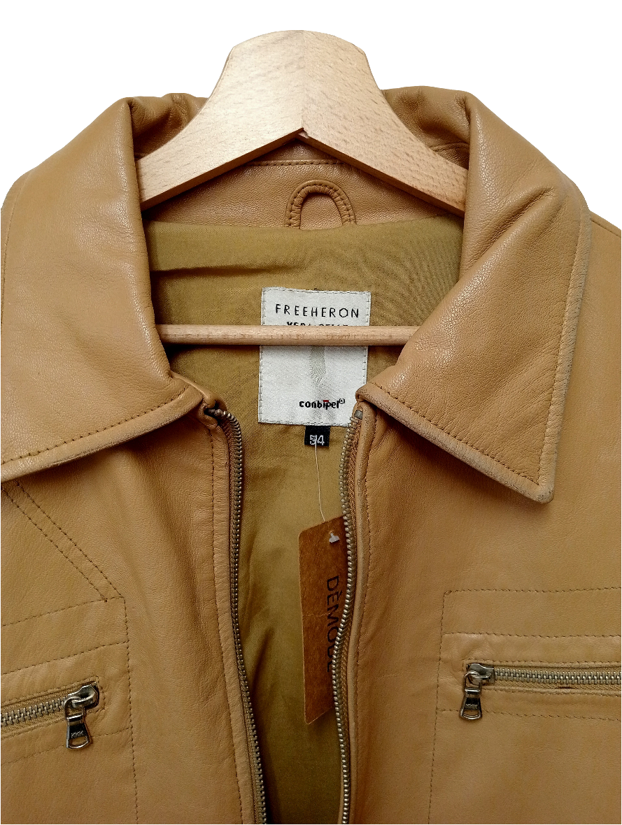 Giubbino in pelle vintage Conbipel 2 in 1