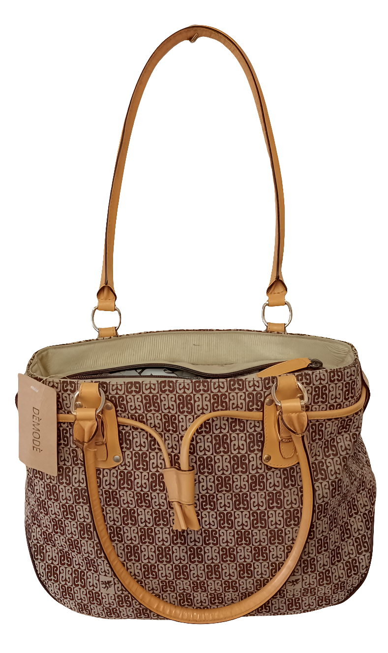 Borsa a spalla vintage in tela monogram Piero Guidi