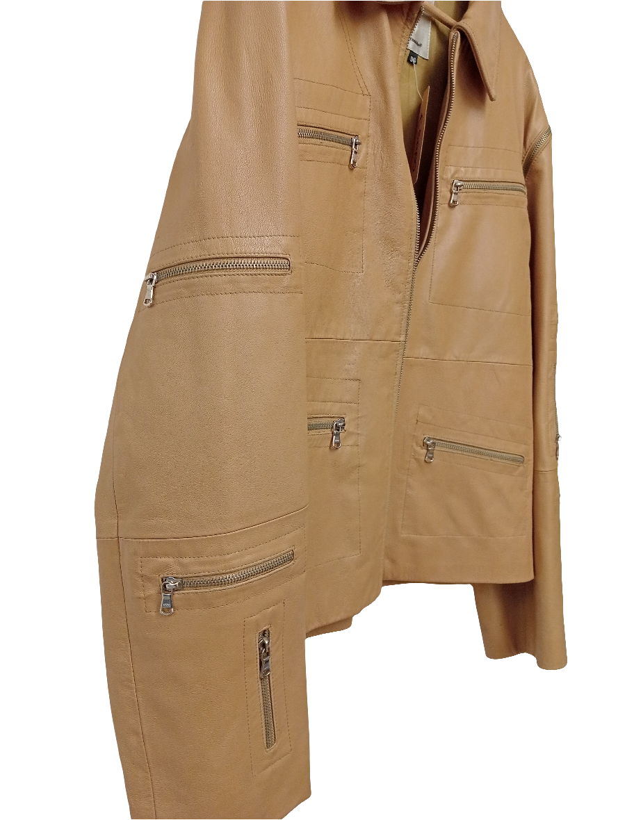 Giubbino in pelle vintage Conbipel 2 in 1